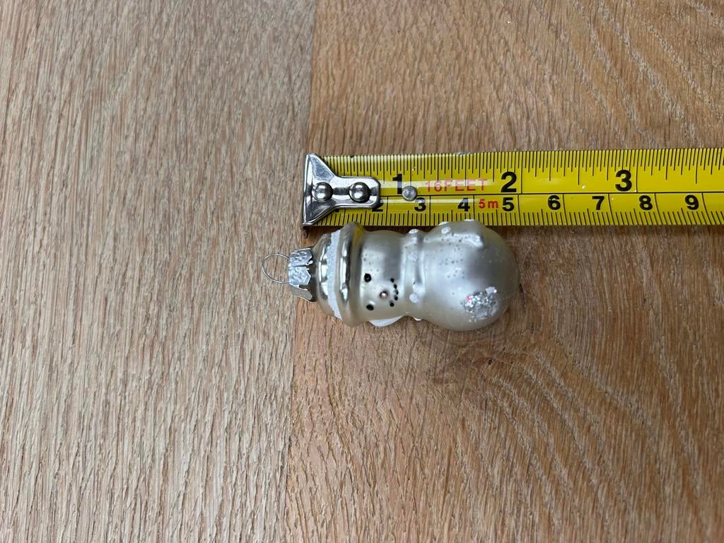 Kleine kerstbal sneeuwpop, Diversen, Kerst, Ophalen of Verzenden, Zo goed als nieuw