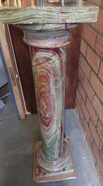 Prachtige Multi-Groene Onyx Sokkel / Zuil Zeer Decoratief, Huis en Inrichting, Woonaccessoires | Zuilen en Pilaren, Ophalen, Gebruikt