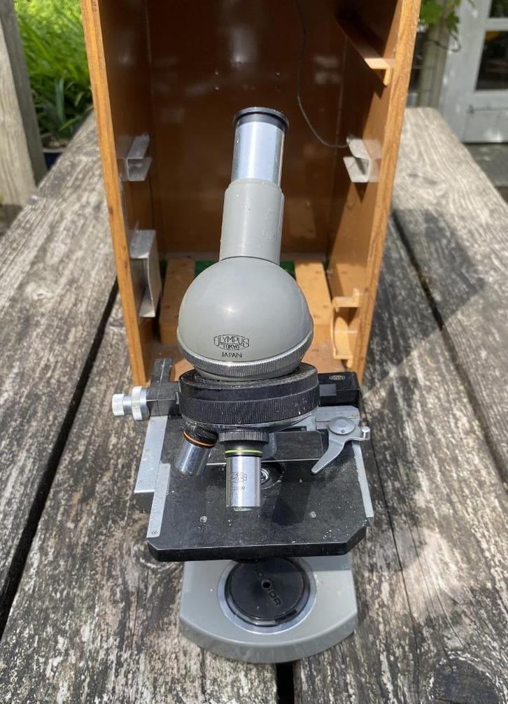 Leuke Microscoop Olympus Tokyo Japan - vintage, Audio, Tv en Foto, Optische apparatuur | Microscopen, Gebruikt, Biologische microscoop