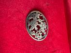 Antiek zilveren broche, Verzenden, Nieuw, Zilver
