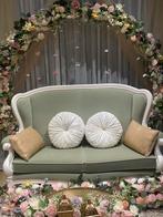 Bankje brocant vintage, Tweepersoons, 75 tot 100 cm, Ophalen of Verzenden, Zo goed als nieuw