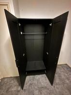 Zwarte Kledingkast - 117x50x191 cm, Huis en Inrichting, Kasten | Kledingkasten, Ophalen, Overige materialen, Gebruikt, 100 tot 150 cm