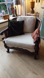 Twee jaren 20-30 fauteuils, lichte bekleding/kussens, Ophalen, Gebruikt, 75 tot 100 cm