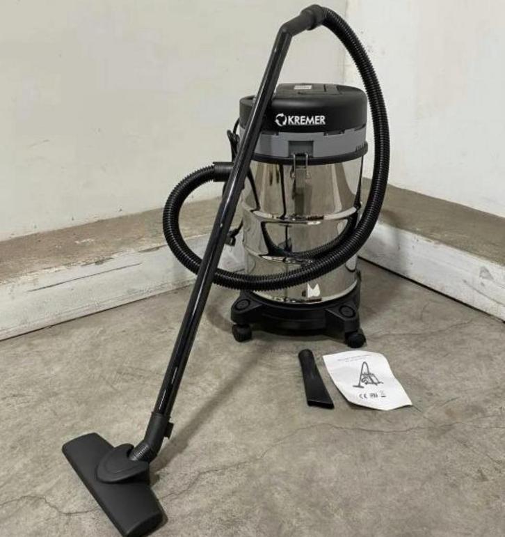 Kremer 30L Water Stofzuiger Bouw Compact Licht Wendbaar Stof, Witgoed en Apparatuur, Stofzuigers, Nieuw, Waterstofzuiger, 1200 tot 1600 watt