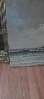 Schilderij met zeilschip op zee (Marinus)M.Zwart, Ophalen of Verzenden