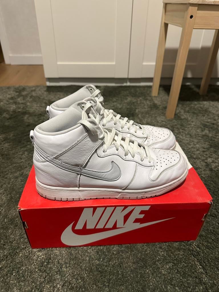 Nike dunk high pure platinum, Wit, Ophalen of Verzenden, Sneakers of Gympen, Zo goed als nieuw