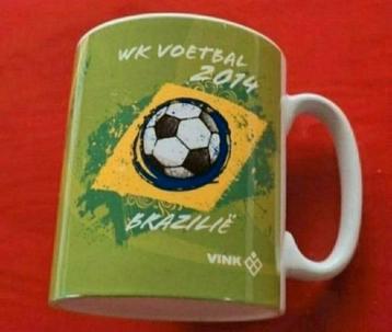 Verzamel voetbal mok beker WK Brazilië 2014 beschikbaar voor biedingen