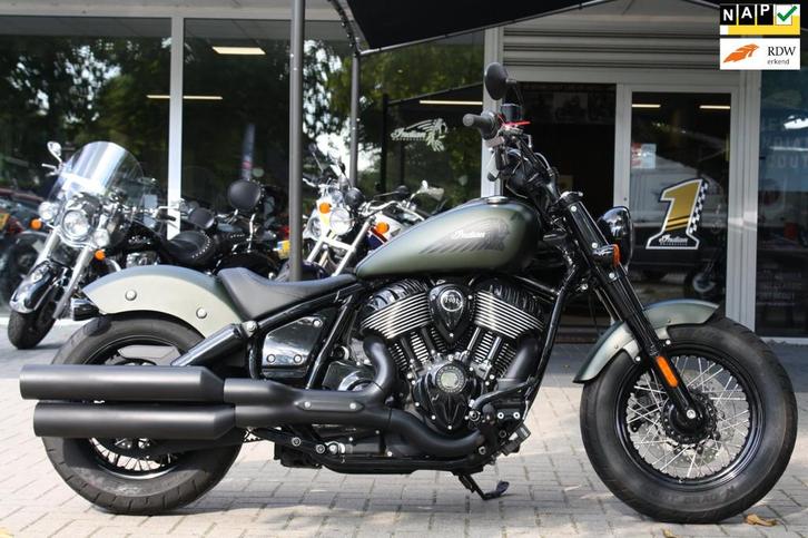 Indian Chopper 116 Chief Bobber Dark Horse, 24 mnd gar Inrui, Motoren, Motoren | Overige merken, Bedrijf, Chopper, meer dan 35 kW