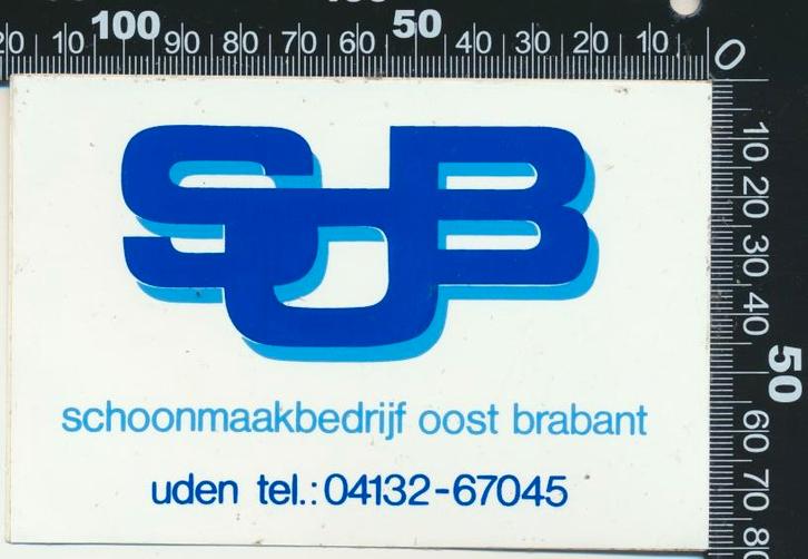 Sticker: Schoonmaakbedrijf Oost Brabant, Verzamelen, Stickers, Zo goed als nieuw, Bedrijf of Vereniging, Ophalen of Verzenden