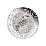 Jubileumeditie 2015 en 2020 Kookaburra 1990-2015 1oz, Ophalen of Verzenden, Losse munt