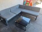 Tuinset met kussens, 5 zitplaatsen, Gebruikt, Aluminium, Ophalen of Verzenden