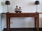 Sidetable teak brown finish, Huis en Inrichting, Ophalen, Gebruikt, 100 tot 150 cm, 25 tot 50 cm