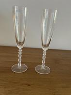 2 Champagne Fluit Glazen, Millennium-2000, Schott, Nieuw!, Ophalen of Verzenden, Nieuw, Overige typen