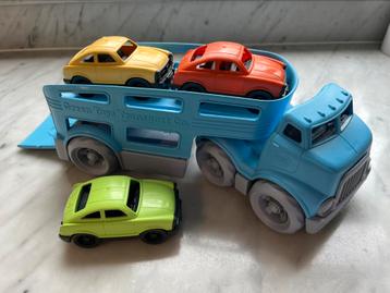 Green Toys vrachtwagen/transporter met 3 auto’s beschikbaar voor biedingen