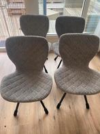 4 eettafel stoelen, Ophalen, Zo goed als nieuw, Grijs