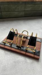 Noymer Teakwood Genuine Hide Leather 3 pijpenhouder, Ophalen