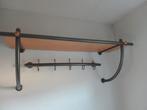 Kapstok grijs met beuken incl. 4 hangers, Zo goed als nieuw, Minder dan 100 cm, Hout, Ophalen