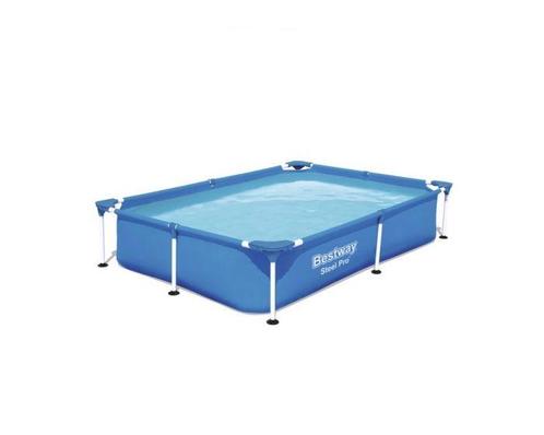Bestway Steel Pro Zwembad 221x150x43cm, Tuin en Terras, Zwembaden, Nieuw, Opzetzwembad, Minder dan 80 cm, 200 tot 400 cm, Minder dan 200 cm