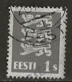 Estland 1, wapen, Verzenden, Overige landen, Gestempeld