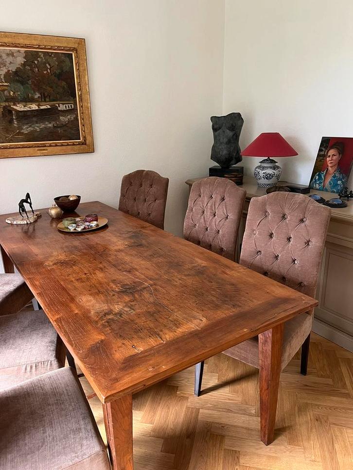 6 in nieuwstaat verkerende eetkamerstoelen voor €240, Huis en Inrichting, Stoelen, Zo goed als nieuw, Vijf, Zes of meer stoelen