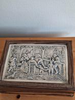 verzilverde deksel sigaren doos triple hh 90, Ophalen of Verzenden, Zilver