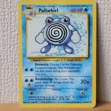 Pokémon Poliwhirl Base Set 38/102 beschikbaar voor biedingen