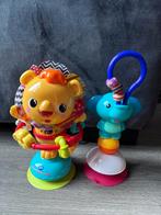 Vtech dans en draai leeuw + Bumbo zuignap olifant, Kinderen en Baby's, Speelgoed | Babyspeelgoed, Ophalen, Zo goed als nieuw, Overige typen