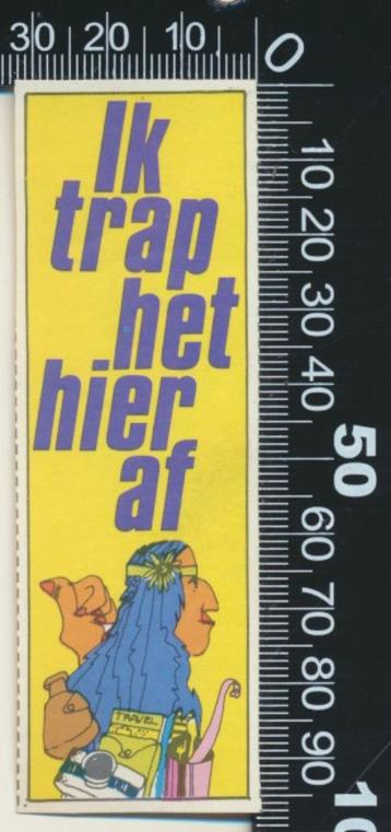 Sticker: Ik trap het hier af beschikbaar voor biedingen