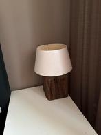 2x Trendhopper Tafellamp met Houten Voet, Ophalen of Verzenden, Gebruikt, Hout, Minder dan 50 cm