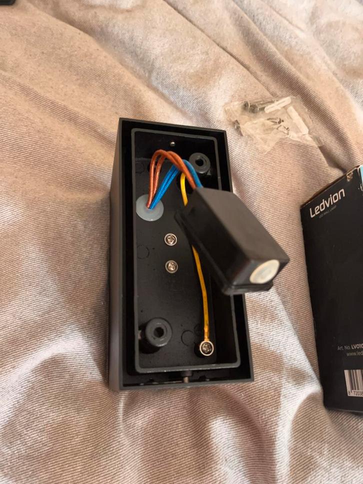 2x Ledvion Wandlamp GU10 Nieuw, Huis en Inrichting, Lampen | Wandlampen, Nieuw, Metaal, Ophalen of Verzenden