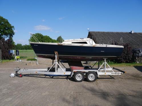 Zeilboot Waarschip 570 met trailer, Watersport en Boten, Kajuitzeilboten en Zeiljachten, Gebruikt, Tourjacht of Cruiser, Hout