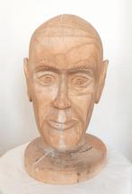 Mannequin etage pop houten beeld hoofd antiek, Antiek en Kunst, Ophalen of Verzenden