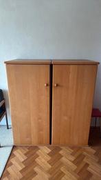 2 houten kasten, Huis en Inrichting, Kasten | Roldeurkasten en Archiefkasten, Ophalen, Gebruikt, 25 tot 50 cm