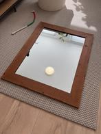 Houten spiegel 78x98cm, Huis en Inrichting, Woonaccessoires | Spiegels, Ophalen, Minder dan 50 cm, Zo goed als nieuw, Minder dan 100 cm