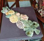 Franse Brocante Ornament festoen keramiek gips toef bloemen, Ophalen of Verzenden