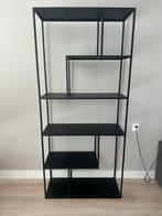 Stoere zwarte metalen vakkenkast – 200x90x35 cm, Ophalen, Zo goed als nieuw