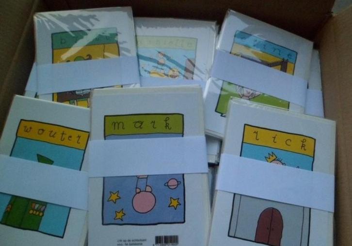 PARTIJ NAAM WENSKAARTEN BABETTE HARMS JONGENS EN MEISJES, Diversen, Rommelmarktspullen, Nieuw, Ophalen