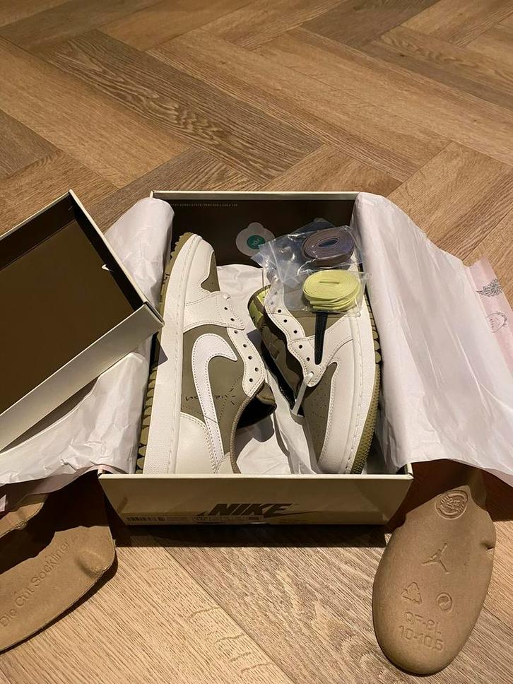 Nike Air Jordan 1 Low Travis Scott Golf – maat 43 – Topstaat, Kleding | Heren, Schoenen, Zo goed als nieuw, Sneakers of Gympen