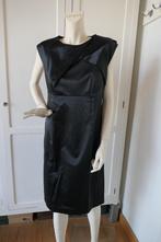 La Ligna zwarte glanzende gevoerde jurk maat 38, Kleding | Dames, Jurken, La Ligna, Knielengte, Maat 38/40 (M), Zo goed als nieuw
