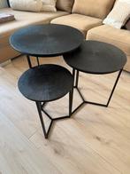 Pronto tafel set, Huis en Inrichting, Tafels | Bijzettafels, Ophalen, Minder dan 55 cm, Metaal of Aluminium, Rond