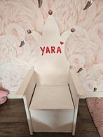 Prinsessen stoel met opbergruimte. klepbankje, Huis en Inrichting, Ophalen, Gebruikt, Wit, Prinsessen