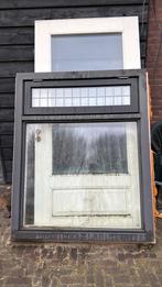 Kozijn met dubbel glas en glas in lood, Doe-het-zelf en Verbouw, Kozijnen en Schuifpuien, Ophalen, Zo goed als nieuw, Hout, Raamkozijn