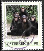 Oostenrijk persoonlijke zegel APEN CHIMPANSEES, Postzegels en Munten, Postzegels | Europa | Oostenrijk, Verzenden, Gestempeld