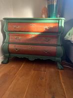 Vintage Kastje - Groen met Houten Lades, Huis en Inrichting, Kasten | Kledingkasten, Ophalen, Minder dan 50 cm, Gebruikt, Minder dan 100 cm