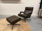 Nieuw Harvink De Kaap Fauteuil met hocker Leer Design stoel, Huis en Inrichting, Fauteuils, Harvink, Nieuw, Leer, Ophalen of Verzenden