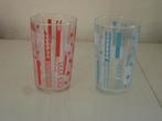 Castella retro limonade glazen 2 stuks jaren '60, Verzamelen, Ophalen of Verzenden, Gebruikt, Reclamebord