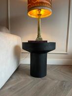 Westwing bijzettafel Benno zwart, Minder dan 55 cm, Rond, Zo goed als nieuw, Ophalen