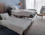 2 zorgbedden, hoog-laag bedden, z.g.a.n, Haelvoet, Lago Care, Huis en Inrichting, Ophalen, 90 cm, Eenpersoons, Bruin