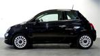 Fiat 500 0.9 TwinAir Turbo Dualogic Lounge PANORAMADAK + CRU, Stof, Gebruikt, Met garantie (alle), Zwart