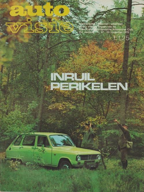 Renault 6 TL 1100 test in Autovisie 1970, Boeken, Auto's | Folders en Tijdschriften, Gelezen, Renault, Ophalen of Verzenden